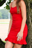 The dress had an amazing tight fit that looked classic and not baggy. It was very comfortable and the perfect length, not too short or too long. I'm 5'7 and it hit me about mid to lower thigh. The color was also awesome. - Leslie S.