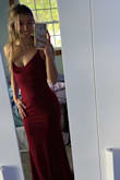 This dress was so pretty and flattering! The material was great & it fit me really good. I was buying this for a dance, and I would've kept it if I didn't have another dress that I liked already. I definitely recommend! - Jaiden P.