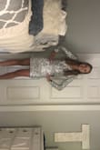 Fits true to size! Altered a bit in the front, to hide the deep v cut, other than that, it's great! Can wear a normal bralette with it. Stretchy and fits perfectly. Ordered a small and wear a small. - Tracy F.