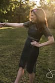 I wore this dress for my engagement pictures. It was perfect. I originally ordered a small but it was too big. The XS was perfect! - KRISTEN M.