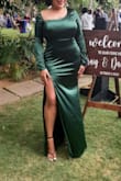 This dress fit perfectly! Very flattering and the color is gorgeous. I received so many compliments when I wore this to a wedding recently. - Jonique G.
