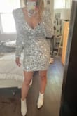 Wow feel like glitter Barbie in this dress but it's so cute, comfortable and not too tight actually a little lose in the waist. Not too short either! - Jessica C.