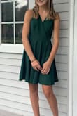 The material was made so well even lined. Zipper in back is strong also. Very happy with this dress definitely will shop here again. - Karen