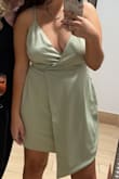 Super cute and comfortable dress for a wedding guest! Straps are adjustable which was nice, although I still used dress tape to keep the chest area in place. Said hand wash, but it held up fine in the washer on low cycle and air dry. Loved the dress so much that I ordered it in black for future events! - Natalie B.