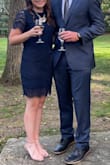 Perfect dress for a wedding. Extra comfortable and perfect length. - Corissa T.