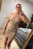 I chose to return the dress because it doesn't quite fit for my body. The chest is loose and the hips are tight. The dress rode up and bunched around my hips because it was too small to lay flat. - Cargo S.
