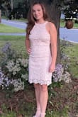 This dress was perfect for my daughter's homecoming dance. It fit perfectly and she looked stunning! The color was lovely and very feminine, the length was on point, and the fabric/notions were good quality. I highly recommend this garment. - Justine B.