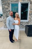 This was the perfect white jumpsuit! I wore it to my rehearsal dinner and received so many compliments! Fits true to size. The material is not see-through which was great! - Samantha H.