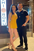 This romper is so cute! It's definitely very sexy (low cut and loose shorts so booty hangs out a bit). True to size and true to color! - Brandi A.