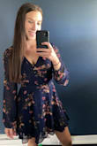 Was happy with this purchase for my friends outdoor fall wedding. I got a size small and it fit great. Perfect length. - Kaitlyn M.
