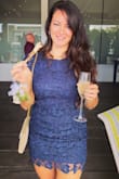 Wore this dress to a wedding and received many compliments. It's comfortable and is just the right length. - Noelle R.