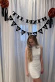I love this dress! The fabric feels nice and the ruching is very flattering. - Phoebe C.