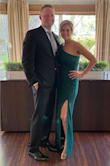 I wore this dress to my nephews wedding. I was looking for something elegant & classy. It fit comfortably and the color is beautiful. I received a lot of compliments! - Melissa P.