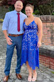 I ordered this dress for a fall wedding and absolutely loved it. It has adjustable straps so you do not need a bra, and that was the main reason I purchased it. ( I hate strapless bras.)  You can also move around freely! Not tight, super comfortable. I'm 5'3, and flux between 155-160...I ordered a M & fit just right. Highly recommend. - Vanessa A.
