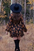 I have a smaller head so it was a little big but it's the perfect fall hat - Kali G.
