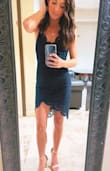 Danced the night away at a wedding in this sexy little number and received compliments all night. I'm V flat chested and was worried it would be too baggy up top it but turned out just fine. - Emily E.