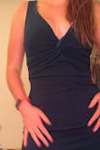 I like this dress a lot! It's great for a more formal event, but still checks the "cute" box! I love the criss-cross detail in the front and the open back is unique! Fits my shape so well! - Hannah L.