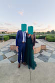 The color was gorgeous, a deep green. Adjustable straps! The tulle over the boobs allowed for a little extra coverage if desired. It was about 2 inches too long for me without heels. The slits are high but I added a few stitches and it worked perfectly. - Hannah M.