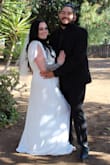 This dress was literally the most perfect dress to get married in. The fact that it's a tie up dress instead of zippers/buttons made it so comfortable, and the length was to the ground. I got so many compliments on it and I felt like a princess! It is a bit see-thru so I wore nude spandex, but a slip should work just fine. Would definitely repurchase > - Marissa L.