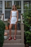 I wore these shoes to homecoming and they were super fun. They were a bit hard to walk in sometimes because there was nothing supporting the back of the heel, and they were a bit large (I also do not wear heels very often). I am super happy that Lulus offers vegan shoes! - Julie Q.