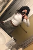 It's really cute but it runs large and I kept having to pull it up when I was trying it on. Looked cute with a belt but did not stay in place when I moved. Wish it could've worked - Anasemon M.