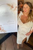 I bought this dress for my bridal shower and it was perfect! High quality and fits like a charm. I was comfortable and supported in it all day long. I will be wearing it again for my rehearsal dinner. - Anna D.
