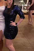 This dress was a lot of fun to wear! I am more on the muscular side so the sleeves were a little snug on me. It also rides up when you walk/dance and I definitely wore spandex shorts underneath, but other than that I loved it! Got lots of compliments :) - Melanie M.