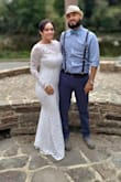 Love it. Beautiful fit, I use flats and the dress length was perfect - Berenice A.