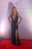 This dress was perfect for my red carpet event. Maybe could've fit a small but very comfortable in a medium! Not too big. I did use fabric tape along bust line for insurance. - Mikayla W.
