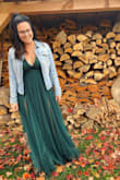 Dress was long, but able to get it shorted. Was perfect for fall with a jean jacket - Erin C.