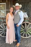After looking at reviews I decided to order a XS, which I'm glad I did because it fit perfectly. I had to get some taken off the bottom of the dress but that was it. I wore it for my daughter's wedding and got many compliments on it! - Chassidy S.