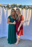 This dress is beautiful. I wore it to a wedding and got so many compliments on it. The material is great quality and it's a really nice length. The only bad thing I have to say is the bust is really hard to get to fit correctly. It seems to go really low no matter how you adjust it. I ended up using a safety pin to keep it closed better. - Alyssa T.