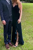 Lots of compliments. Great how it has the adjustable straps, but I was dancing a lot and they kept coming loose. Also this dress is a lint magnet so need a lint roller - Christine J.