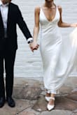 SOO.. just got married, spent lots of money on a dream dress, and then had to pay quite a bit in alterations (wedding things am I right) for all the other accessories I cared about but didn't want to cost an arm and a leg. Lulus bridal selection is my #1 savor. ESPECIALLY when my seamstress hemmed my dress a little too short... I was devastated at first and was looking for kitten heels or flats to wear on my day. (I'm not a flats person and any heels I had looked like the dress was almost "high water") BUT, I ended up purchasing these because come on. they are ADORABLE. not a kitten heel at all, but I ended up choosing these because they made the shorter hem look "supposed" because of how cute the shoe was. I'm not a glitter girl, and my dress was like a sleek satin, and these shoes MADE (and I'm not kidding) MADE the look! Plus, so comfy. Thank you, LULUS - Dakota B.