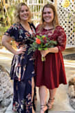 I absolutely loved this dress. Great fit! Loved the flowy fabric. Colors are brilliant. I did not need to hem it. It was a good length for me. I wore 2.5" heels with this dress. I wore this to a wedding recently and got a lot of compliments. It was comfortable to wear all night. I do have a larger chest so that was the only "difficult" area, but I wouldn't have sized up because the rest fit well. It wasn't too tight but didn't lay 100% the way I would've wanted in the chest area. Still really love it! Would wear again! - Kathryn M.