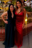Gorgeous dress! It was very comfortable and fit like a glove. I wore it to a wedding and received so many compliments. My husband couldn't stop drooling over it lol. The only thing, which I didn't mind but it is very much a red dress and not burgundy like the website says. It looks nothing like the color on the model. - Karina B.
