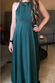 I ordered this dress for a wedding that I was attending and it came in super quickly. I absolutely loved the color, and it fit just right once I adjusted the straps. It was the perfect length with 3 inch heels, I didn't trip one time! - Kelsey B.