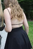 I loved the extra coverage in the chest so I did not have to use sticky boobs. The dress had a stretch, which made it so comfortable. - Laura M.