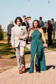 I wore this to my daughter's wedding and it was perfect for it! Beautiful color and gorgeous fit! Only thing I can remotely "complain" about is it was a wee bit long. Ended up changing heels to lower ones and dress drug a bit. - Melanie R.