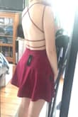 The dress is so cute and comfy, and it came very quickly. It fits perfectly, and the material is thick and not at all see-through. 10/10 would recommend! - Mackenzie W.
