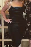 This dress made me feel like a dream! It was totally made for a short curvy person. I'm on the thicker side with weird measurements but it hugs all the right places and made me feel great. Love it! - Lauren O.
