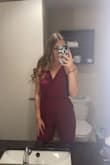 Ordered this bc i had to have it and ended up wearing it to my college graduation. i loved everything about it - style, fit, look, it's amazing and super flattering. it does wrinkle easy but it's barely noticeable and looks too good to care about a wrinkle. - Amber S.