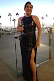 This dress is absolutely stunning! With no previous reviews, I followed the sizing chart and the dress fit perfectly! I wore it to a gala benefit and felt so glamorous plus comfortable as the fabric has some give to it even with sequins... and with everyone dressed to the nines I received quite a few glowing compliments on the dress! The zipper can be tricky to zip up, but otherwise I am super happy with this purchase! Highly recommend! - Celia D.