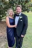 The dress fit perfectly. I did order a Large and an X-Large because I wasn't sure how they were made. I am typically a Large, but I felt more comfortable in the X-Large. It was the perfect dress for the wedding. - Debbie J.