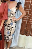 I wore this to a wedding as a guest and it was a hit! It fit perfectly (I was worried it may be tight based on reviews but it was perfect) and was comfortable enough to wear all day for an early ceremony and late reception. Also, I got SO many compliments from friends and strangers alike. 10/10 would buy again! - Shelby H.