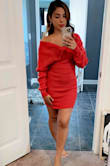 Got so many compliments! The pieces are thick & soft! My only complaint is that I wish I had ordered XS ONLY bc it stretched out in an hour & got really loose & sleeves got baggy & skirt too. Just heads up but great fit! - Erica R.