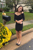 I loved this dress thought it was gonna be too small but fit amazing went to my school homecoming in it got so many compliments and now I'm able to wear easily to other events as well perfect black dress!!!! - Seraphine D.