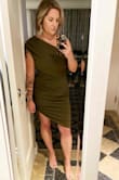 Bought this to wear to accompany my husband on a work trip to Vegas. This dress checked all the boxes! It's sexy without being in your face about it. I'm very self-conscious about my midsection & this dress can disguise it easily. Also, being a bit bigger up top, I was worried about wearing a bra; I was able to wear a strapless with ease. - Kelly H.