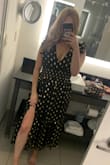 I wore this to attend a wedding and loved it. There's stretch at the waist so I felt comfortable all night and it's very flattering! I got several compliments. - Rachael Y.