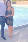 I wore this dress to a wedding last weekend and it was so comfortable! I ate all the food and the waist had a little stretch to it. I referred the small at first and while it did zip, the length and fit of the medium was more appropriate for a wedding. 10/10 recommended! - Alex A.